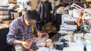 Wide shot of Kevin Seah who founded KEVIN SEAH BESPOKE