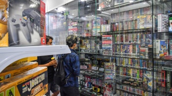 Bargain hunters looking for retro games in Sim Lim Square