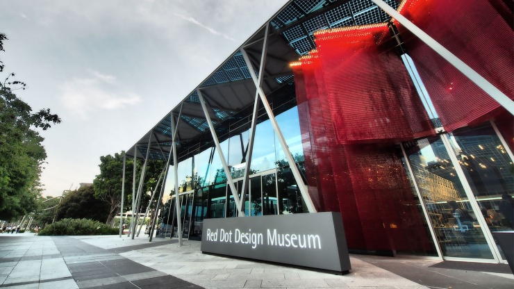 マリーナ・ベイにあるレッド・ドット博物館シンガポールの外観