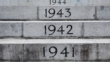Years inscribed at the Cenotaph war memorial