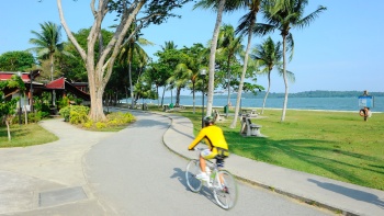 ภาพท้องทะเลและสวนสาธารณะที่ Changi Beach